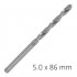 ALPEN Pro Hss 5mm Drill Din 338 Rn 135 Split Point Plastic Wallet (1