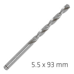 ALPEN Pro Hss 5.5mm Drill Din 338 Rn 135 Split Point Plastic Wallet (