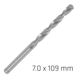 ALPEN Pro Hss 7mm Drill Din 338 Rn 135 Split Point Plastic Wallet