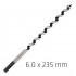 Wood Auger Drill Bit 6 X 235mm