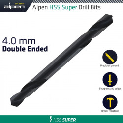 Hss Super Drill Bit Double Ended 4.0mm 1/pack