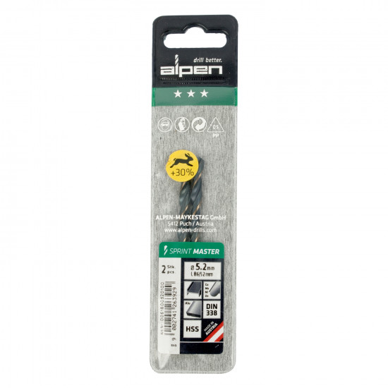 ALPEN Sprint Master Din 338 5.2mm 2/pack