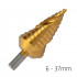 ALPEN Step Drill Hss Co5 Tin 6-37mm
