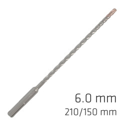 Force X 6.0 X 210/150 Sds-+ Rebar Drill Bit X4 Cutting Edges - Bulk