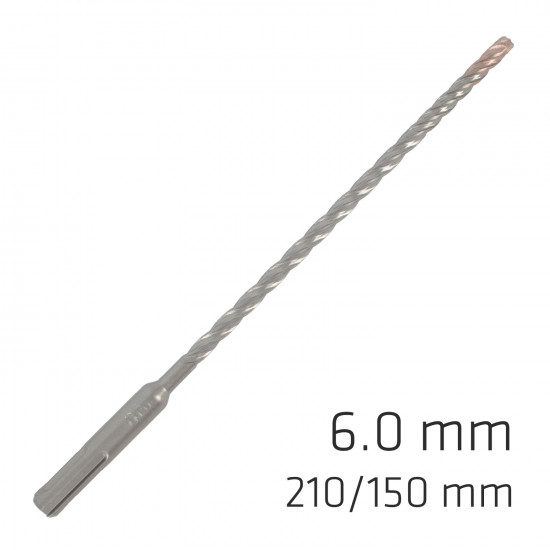 Force X 6.0 X 210/150 Sds-plus Rebar Drill Bit X4 Cutting Edges - Bulk