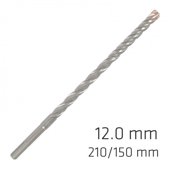 Force X 12.0 X 210/150 Sds-plus Rebar Drill Bit X4 Cutting Edges - Bul