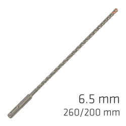 Force X 6.5 X 260/200 Sds-+ Rebar Drill Bit X4 Cutting Edges