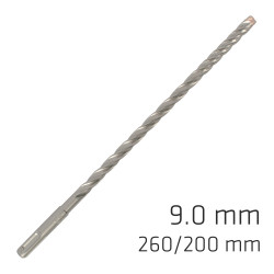 Force X 9.0 X 260/200 Sds-+ Rebar Drill Bit X4 Cutting Edges