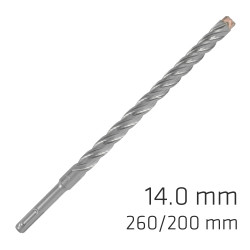 Force X 14.0 X 260/200 Sds-+ Rebar Drill Bit X4 Cutting Edges