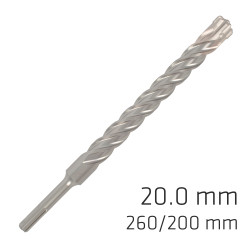 Force X 20.0 X 250/200 Sds-+ Rebar Drill Bit X4 Cutting Edges