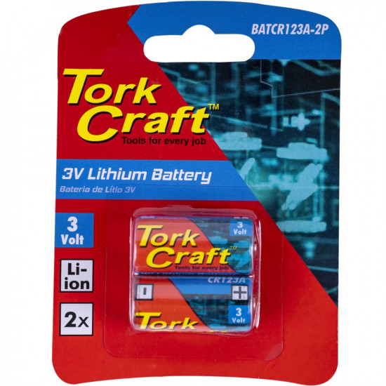 Battery Cr123a 3v Lithium X2 Per Card (moq 6) Battery Cr123a 3v Lithium X2 Per Card (moq 6)