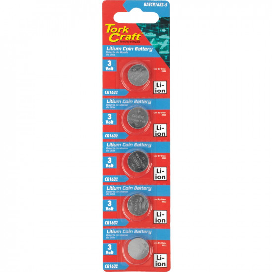 Battery Coin Cr1632 3v Lithium X5 Pack (moq 20)
