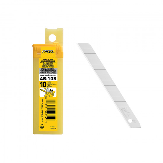 OLFA Blades Stainless Steel 10/pack 9mm Carded OLFA Blades Stainless Steel 10/pack 9mm Carded