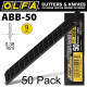 OLFA Blades Black X-sharp 50 Per Pack Ultra Sharp 9mm OLFA Blades Black X-sharp 50 Per Pack Ultra Sharp 9mm