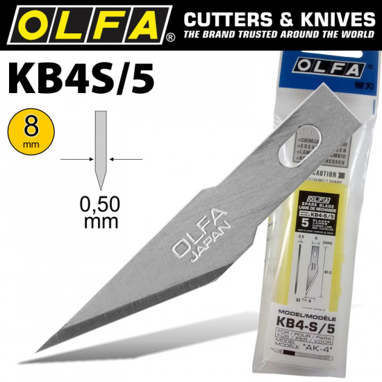OLFA Precision Art Blade 5/pack 8mm OLFA Precision Art Blade 5/pack 8mm