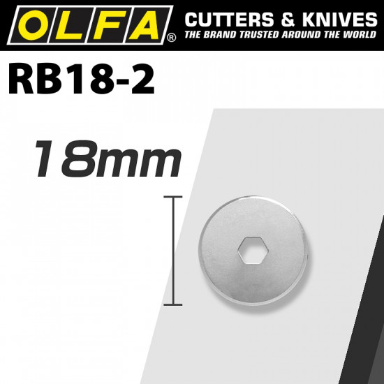 OLFA Blades Rotary Rb18-2 2/pack 18mm