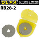 OLFA Blades Rotary Rb28-2 2/pack 28mm