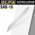 OLFA Blades For Sac1 10/pk Bulk Sharper Angled Blades
