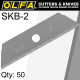 OLFA Blades Skb-2 50 Pack For Sk-4 Sk-9 Utc1 Cutters OLFA Blades Skb-2 50 Pack For Sk-4 Sk-9 Utc1 Cutters
