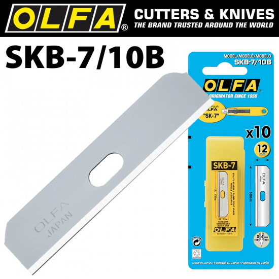 OLFA Blades Skb7 For Sk7 10/pk Carded 12.5mm OLFA Blades Skb7 For Sk7 10/pk Carded 12.5mm