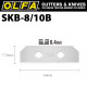 OLFA Blades (10) For Skb8 Safety Knife Carded 18mm