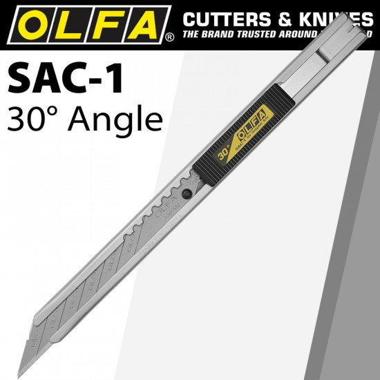 OLFA Graphic Art Knife Stainless 30-degree Angled Snap Off Blade OLFA Graphic Art Knife Stainless 30-degree Angled Snap Off Blade