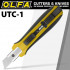 OLFA Utility Knife With Solid Blade Heavy Duty Non Slip Grip