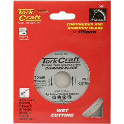 Diamond Blade Continuous Rim 115mm