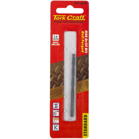 Drill Bit Hss Standard 3.8mm 1/card Drill Bit Hss Standard 3.8mm 1/card