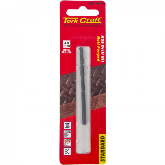 Drill Bit Hss Standard 4.0mm 1/card Drill Bit Hss Standard 4.0mm 1/card