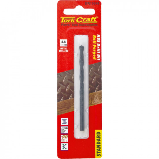 Drill Bit Hss Standard 4.8mm 1/card