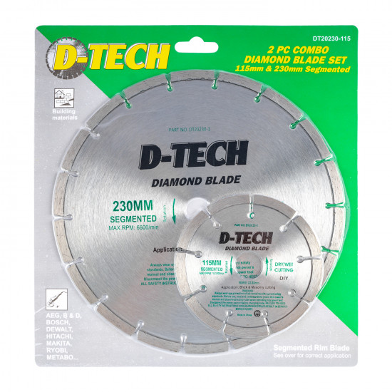Diamond Blade 230mmx22.22mm+115mmx22.2mm Segemented Diamond Blade 230mmx22.22mm+115mmx22.2mm Segemented