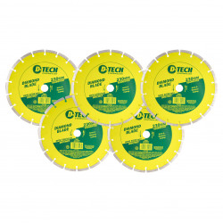 Diamond Blade Segmented Std. 230 X 22.23mm Bulk 5pc