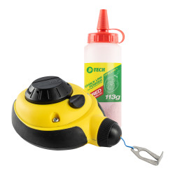 Chalk Line 30m Reel Abs Shell Red Powder H/duty