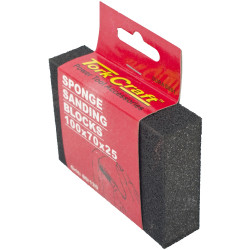 S&ing Sponge D/sided 100x70x25mm 80/120grit
