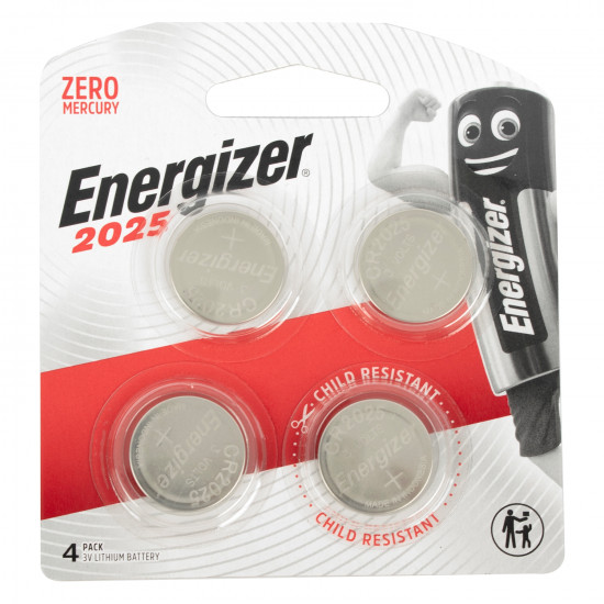 ENERGIZER Cr2025 3v Lithium Coin Battery 4 Pack (moq12) ENERGIZER Cr2025 3v Lithium Coin Battery 4 Pack (moq12)