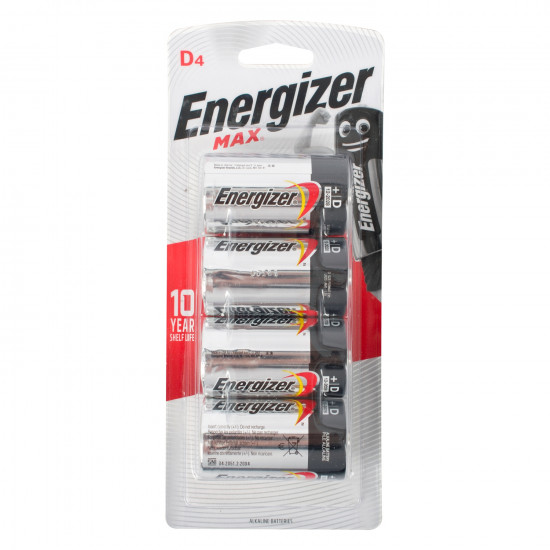 ENERGIZER Max D - 4 Pack (moq 6) ENERGIZER Max D - 4 Pack (moq 6)