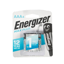 ENERGIZER Max+ Aaa - 4 Pack (moq12)
