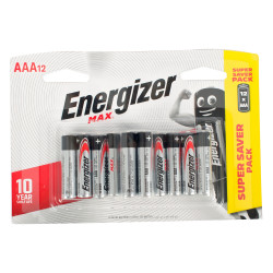 ENERGIZER Max: Aaa - 12 Pack (moq 12)