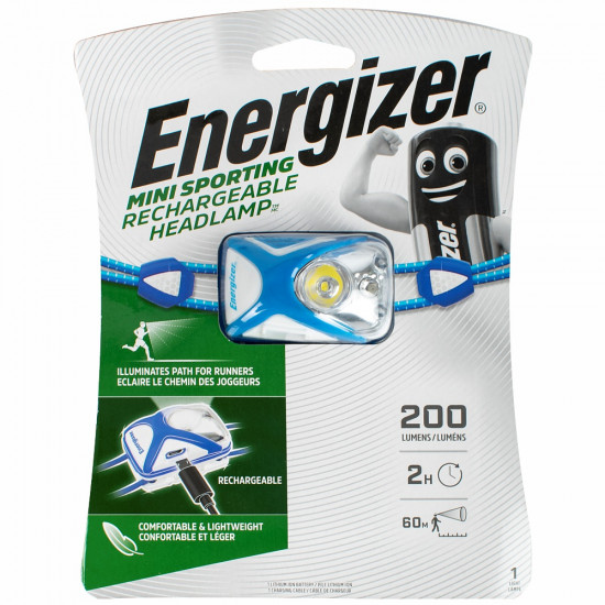 ENERGIZER Mini Sporting 200 Lum Recharge Headlight ENERGIZER Mini Sporting 200 Lum Recharge Headlight