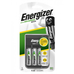 Base Charger Usb + 4x Nimh Aa 1300mah Batteries