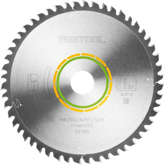 Saw Blade Hw 210x2,4x30 W52 Saw Blade Hw 210x2,4x30 W52