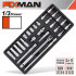 FIXMAN 26-pc 3/8' Dr.sockets & Accessories