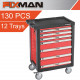 FIXMAN 7 Drawer Ind. Roller Cabinet On Castors With 130pc Of Stock FIXMAN 7 Drawer Ind. Roller Cabinet On Castors With 130pc Of Stock