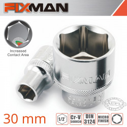 FIXMAN 1/2' Drive Hex Socket 30mm X 39.8mm