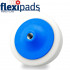 White Compounding Sponge 5/8unc Blue Backing