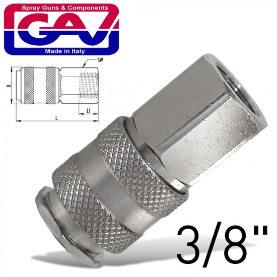 Universal Quick Coupler 3/8 F Universal Quick Coupler 3/8 F
