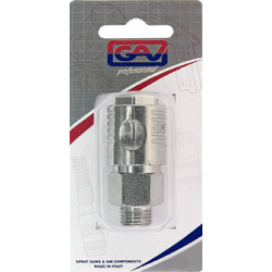 Quick Coupler 1/4'm Packaged Euroline
