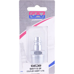 Coupler Insert 1/2'm Packaged