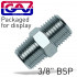 Taper Nipple 3/8 X 3/8 M/m Packaged